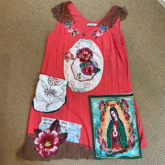 Misslook Our Lady of Guadalupe Slip Dress w/Embellishments 2XL - Picture 1 of 12